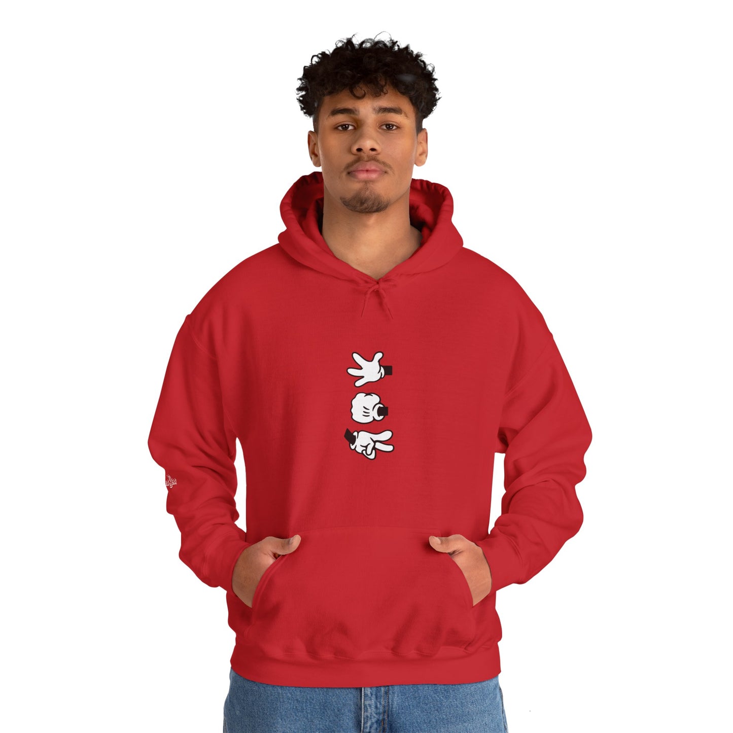 Hooded Sweatshirt Unisex Rock Scissors Paper